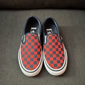 Vans Slip-On Pro Checkerboard Red/Navy sneakers